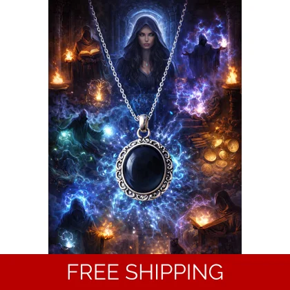 Maxoiziqida Black Seal Pendant, 100 Spells Enchanted